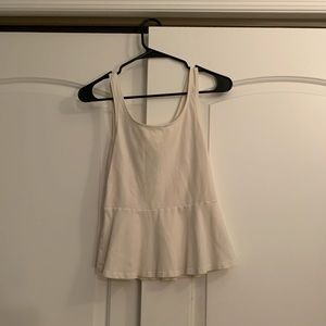 Express white peplum tank